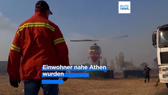 News video: Verheerende Waldbrände bedrohen Griechenlands Hauptstadt Athen: verkohlte Leiche einer Frau gefunden
