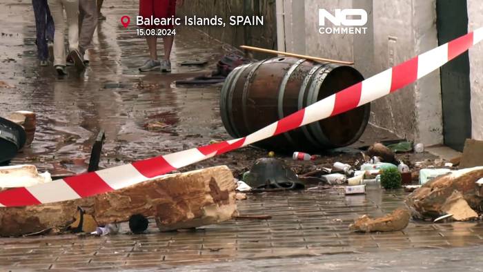 Video: 200 Liter Regen in nur vier Stunden – heftige Stürme auf den Balearen