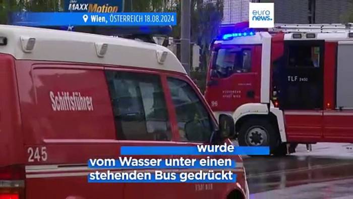 Video: 110 Liter Regen pro Quadratmeter: Wien teilweise unter Wasser