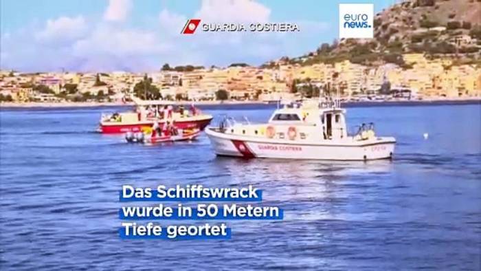Video: Segelyacht vor Siziliens Küste gesunken: Bei Palermo werden sieben Menschen vermisst