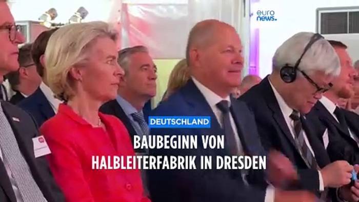 Video: Hochleistungschips aus Dresden: Baubeginn von Halbleiterfabrik ESMC