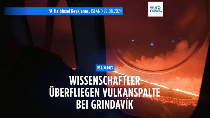 Video: Sechster Vulkanausbruch bei Grindavík seit Dezember