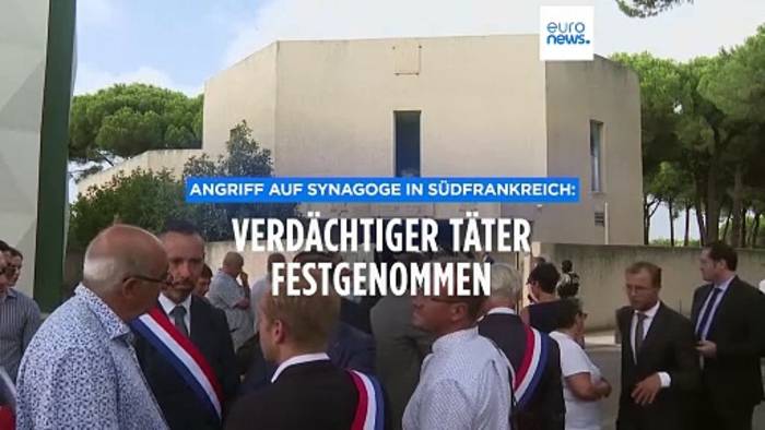 Video: Angriff auf Synagoge in Südfrankreich: Verdächtiger festgenommen