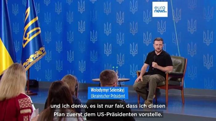 Video: Krieg gegen Russland: Selenskyj will USA Siegesplan vorlegen