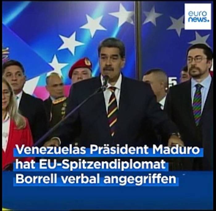 Video: Spannungen zwischen der EU und Venezuela: Maduro wirft Borrell Mitschuld an Leid im Gazastreifen vor