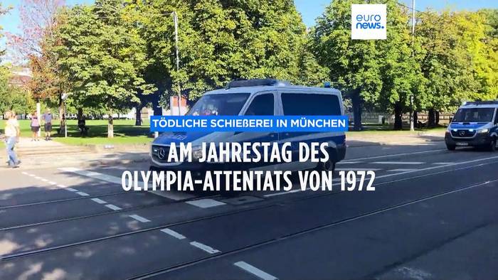 News video: Tödliche Schießerei in München: Am Jahrestag des Olympia-Attentats von 1972