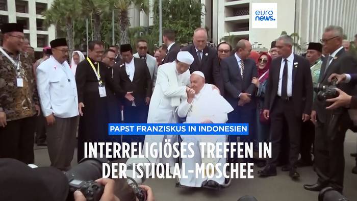 News video: Papst Franziskus trifft Großimam Nasaruddin Umar in Jakarta