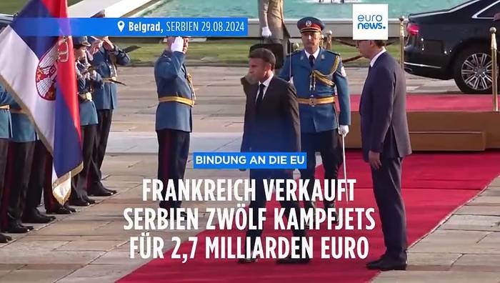 News video: Serbien schließt mit Frankreich einen Vertrag über 12 Rafale-Kampfflugzeuge im Wert von 2,7 Mrd. Euro und löst sich damit von