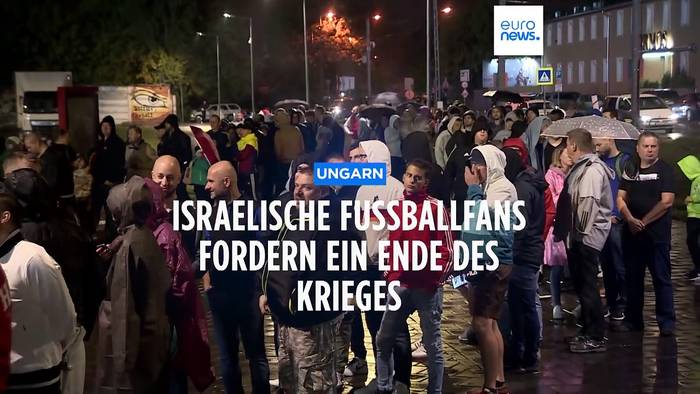 News video: Isreaelische Fußballfans fordern ein Ende des Krieges im Gazastreifen