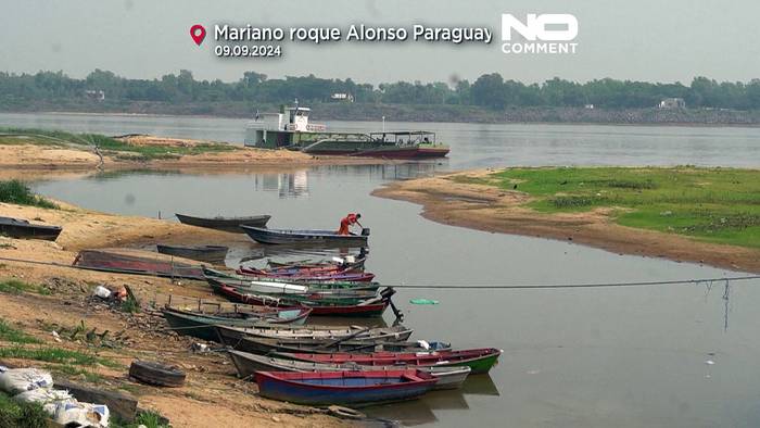 News video: Dürre im Amazonas-Regenwald: Paraguay-Fluss verzeichnet niedrigste Wasserstände