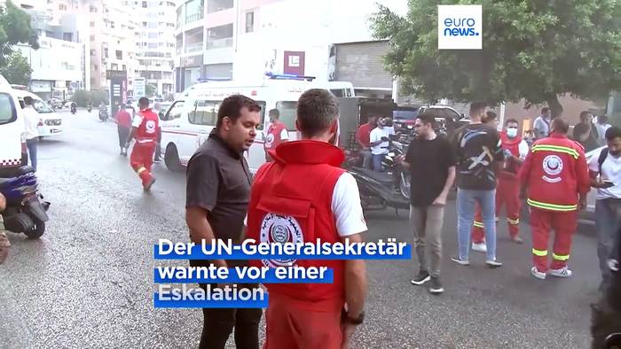 News video: Tote und Verletzte: Walkie-Talkie Explosionen im Libanon