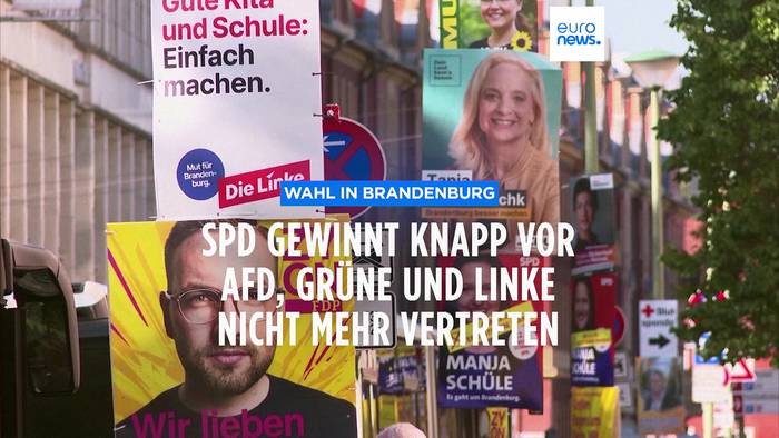 Video: Wahl in Brandenburg: SPD gewinnt knapp vor AfD. Grüne und Linke nicht mehr vertreten