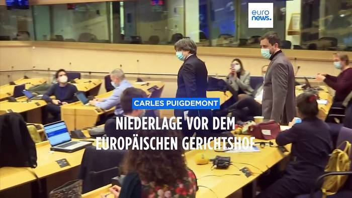 News video: Carles Puigdemont scheitert mit Anerkennungsklage vor dem Europäischen Gerichtshof