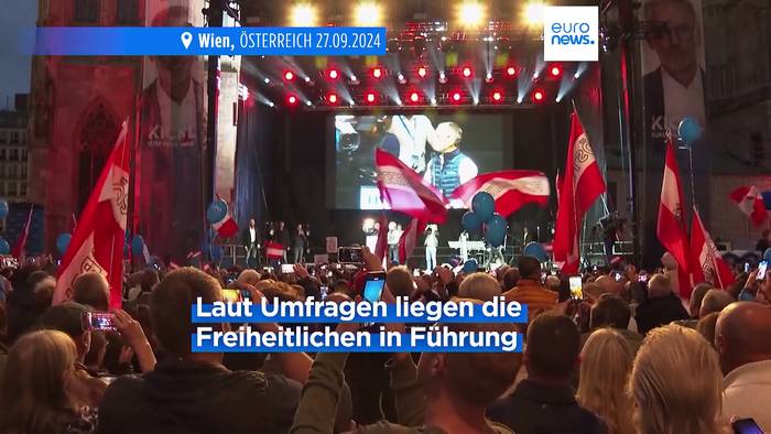 Video: Österreich: Letzte Wahlkampfkundgebungen vor den Nationalratswahlen am Sonntag