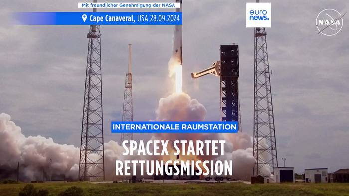 Video: SpaceX startet Rettungsmission