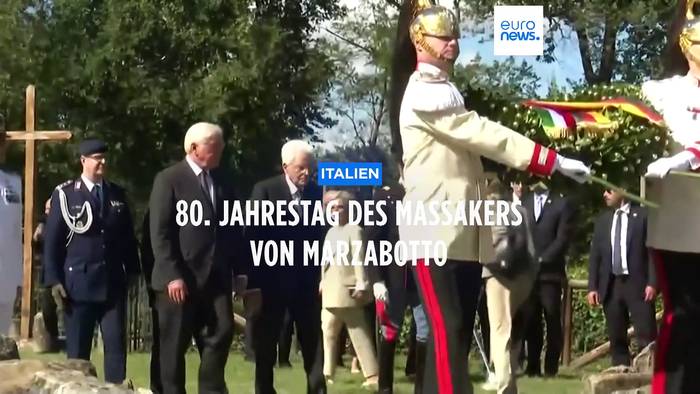 Video: Italienischer und deutscher Präsident gedenken der Opfer des SS-Massakers von Marzabotto