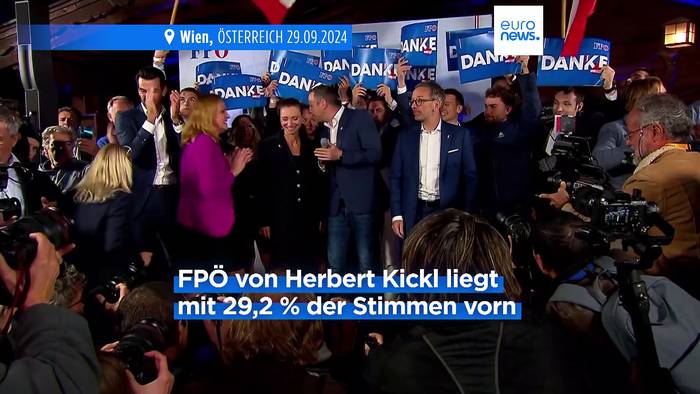 Video: Erstmals seit Zweitem Weltkrieg: Rechtspopulisten erringen Wahlsieg in Österreich