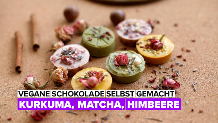 Video: Bunte vegane Schokolade selbst gemacht