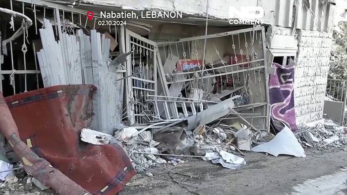 News video: Zerstörung im Süden Libanons: Israel setzt Luftangriffe fort