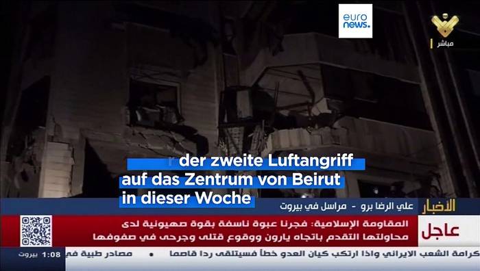 Video: Mindestens sechs Tote bei israelischem Luftangriff auf Beirut