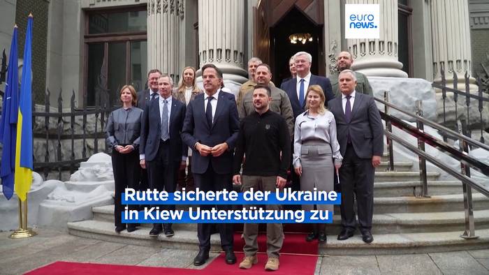 News video: NATO-Chef Rutte in Kiew: Ukraine ist der NATO 