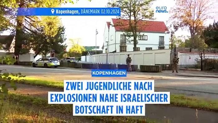 Video: Angriffe in Kopenhagen: Zwei Jugendliche nach Explosionen nahe israelischer Botschaft in Haft