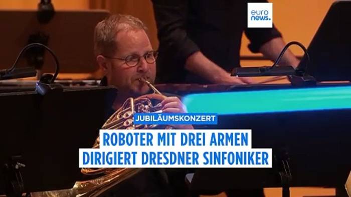 News video: Besonderes Jubiläumskonzert: Roboter mit drei Armen dirigiert Dresdner Sinfoniker