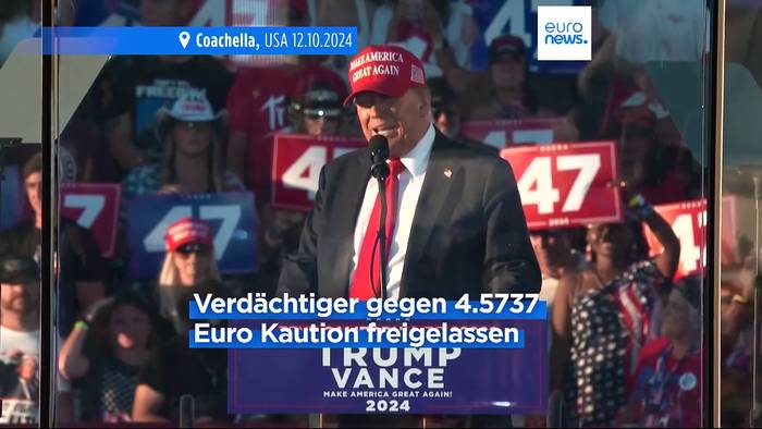 Video: Bewaffneter Mann bei Trump-Kundgebung in Kalifornien festgenommen