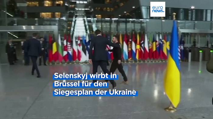 Video: Selenskyi betont „Einigkeit der NATO für die ukrainische Sache“ nach Treffen mit NATO-Chef