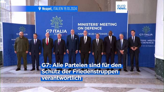 News video: G7-Verteidigungsminister mahnen Schutz der UN-Blauhelme im Libanon an