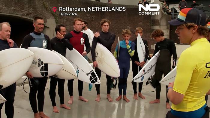 Video: Neue künstliche Welle zieht Surfer und begeisterte Zuschauer an