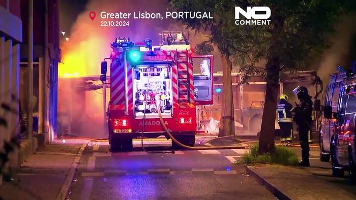 News video: No Comment: Mann in Lissabon von Polizei erschossen – Massive Ausschreitungen