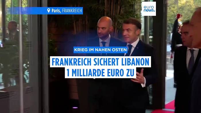 News video: Internationale Hilfskonferenz in Paris: Libanon erhält rund 1 Milliarde Dollar