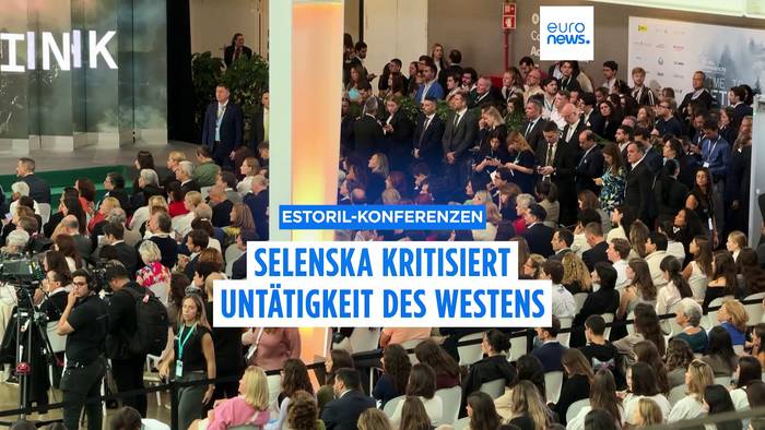 Video: Estoril-Konferenzen: Olena Selenska kritisiert Untätigkeit bei Verschleppung ukrainischer Kinder