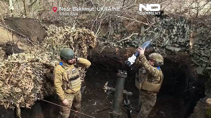 Video: Ukraine setzt Mörsergranaten aus eigener Herstellung ein