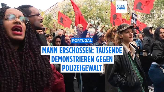 News video: Lissabon: Tausende demonstrieren gegen Polizeigewalt nach Polizeitod eines Mannes