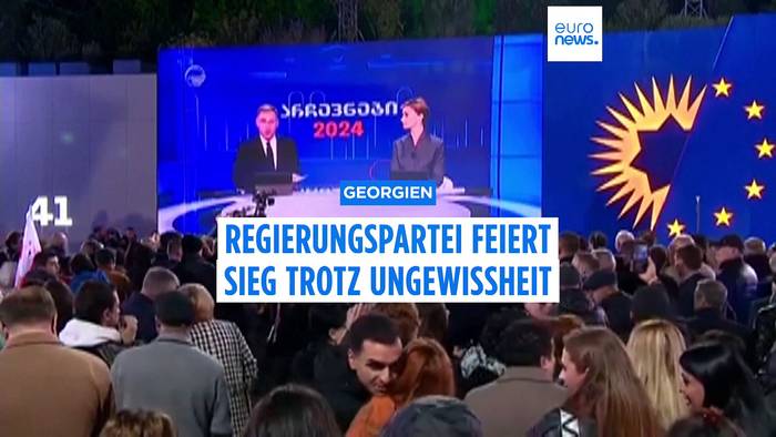 News video: Georgien: Opposition erkennt Wahlergebnis nicht an und ruft zu Protesten auf