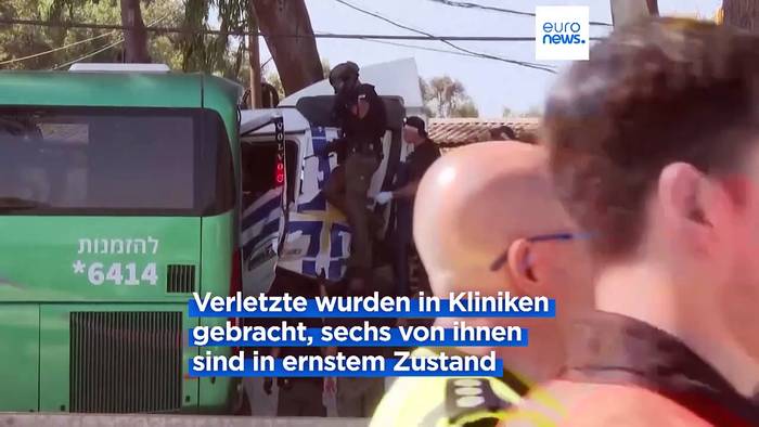 Video: Lkw rast in Bushaltestelle in Tel Aviv: ein Mann tot, rund 30 verletzt
