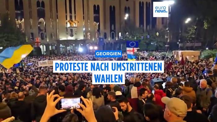 Video: Georgien: Proteste gegen umstrittene Parlamentswahlen