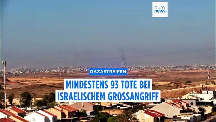 News video: Mindestens 60 Tote - viele Frauen und Kinder - bei Israels Luftangriff in Gaza