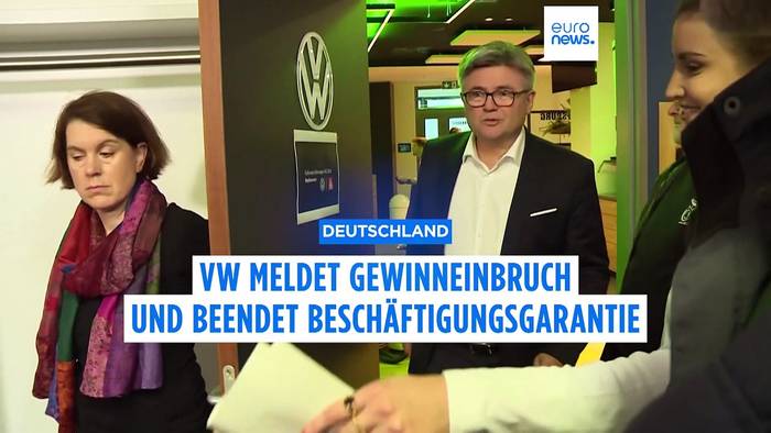 News video: Volkswagen meldet starken Gewinneinbruch und kündigt Sparmaßnahmen an