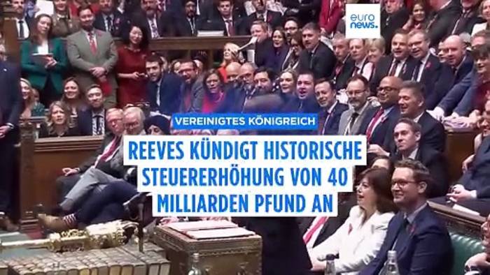 News video: Labour stellt im Haushalt Steuererhöhungen von 40 Milliarden Pfund vor