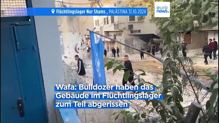 Video: Büro des Palästinenserhilfswerk (UNRWA) im Westjordanland stark beschädigt