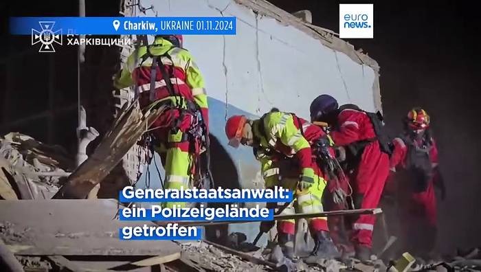 Video: Welle russischer Luftangriffe auf Charkiw: Ein Toter und 40 Verletzte