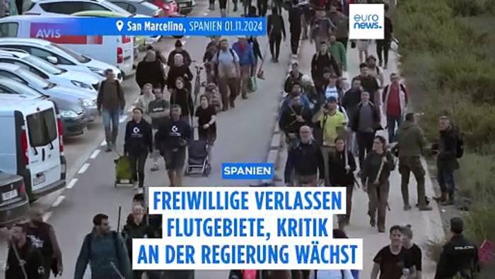 Video: Nach Flutkatastrophe: Welle der Solidarität in Spanien