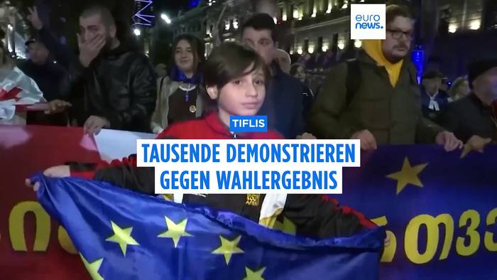 Video: Tiflis: Tausende demonstrieren gegen Wahlergebnis