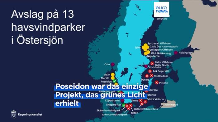 News video: Sicherheitsbedenken in Schweden: Regierung stoppt 13 Offshore-Windparks