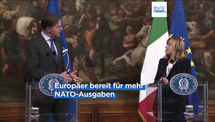 Video: Rutte in Italien: Zwei-Prozent-Ziel und die Zukunft der NATO
