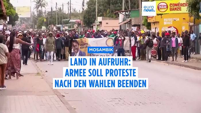 Video: Mosambik: Armee und Proteste nach umstrittener Wahl