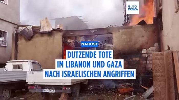 News video: Dutzende Tote nach israelischen Luftangriffen auf Gaza und Libanon